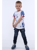 Tricou cu motiv steag NDZ4451 - Magazin online - Boutique